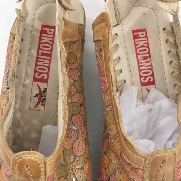 Pikolinos ROMANA Floral Leather Slingback Mules - Picture 8 of 11